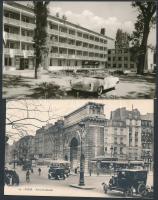 20 db MODERN motívumos képeslap,1 db régi lappal; autók / 20 modern motive postcards, with one pre-1945 card; automobiles