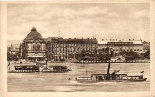 Pozsony, Pressburg, Bratislava; Vigadó, Orel és Sokol gőzös / Redoute, steamships