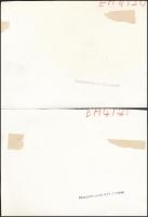 6 db. II. világháborús fotó, modern másolatok, egy részük hátán pecséttel feliratozva, az egyik hátá...