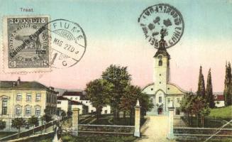 Fiume, Trsat, Tersatto; Kirche / church, TCV card (EB)