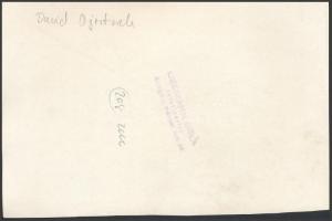 Liebmann Béla (1899-1996): David Ojsztrah (1908-1974) hegedűművész, fotó, hátulján feliratozva, pecs...