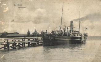 Balatonfüred, hajókikötő, Baross gőzös (ázott / wet damage)