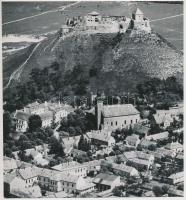 A kisnánai, a sárospataki Rákóczi- és a sümegi vár, 3 db fotó, hátuljukon feliratozva, különböző mér...