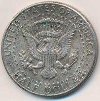 Amerikai Egyesült Államok 1964. 1/2$ Ag "Kennedy" T:2 kis ü. patina USA 1964. 1/2 Dollars ...