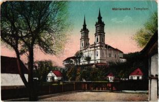 Máriaradna, Radna; Katolikus templom, Szent Ferenc rend kiadása / church (EK)