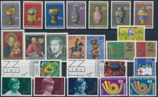 1973-1975 23 stamps, 1973-1975 23 klf bélyeg sorokkal