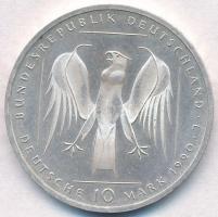 NSZK 1990J 10M Ag "800 éves a Német Lovagrend" T:2(PP) apró ph. 
GFR 1990J 10 Mark Ag &qu...