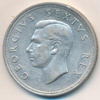 Dél-Afrika 1951. 5Sh Ag "VI. György" T:2 ph. South Africa 1951. 5 Shillings Ag "George VI" C:XF edge error