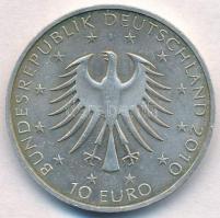 Németország 2010J 10EUR Ag "Robert Schumann" T:2 kis patina
Germany 2010J 10 Euro Ag &quo...