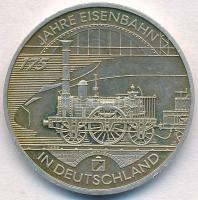 Németország 2010D 10E Ag "175 éves a vasút Németországban" T:2 kis patina Germany 2010D 10 Euro Ag "175th Anniversary Railway in Germany" C:XF small patina