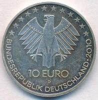 Németország 2010D 10E Ag "175 éves a vasút Németországban" T:2 kis patina
Germany 2010D 1...