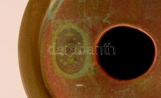 Zsolnay eozin mázas dzsámi, apró karcolással, jelzett, m:13 cm