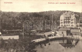 Vízakna, Ocna Sibiului; Szállodam, park és tó / hotel park, lake