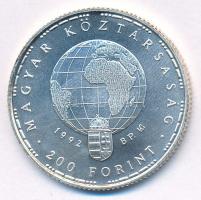 1992. 200Ft Ag "Veszélyeztetett állatvilág - gólya" T:BU Adamo  EM126