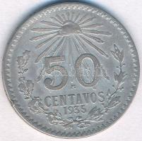 Mexikó 1935. 50c Ag T:2- kis ph.
Mexico 1935. 50 Centavos Ag C:VF small edge error