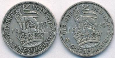 Nagy-Britannia 1937-1940. 1Sh Ag "VI. György" (2xklf) T:2,2-
Great Britain 1937-1940. 1 S...