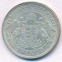 1937. 2P Ag "Madonna" T:2 kis patina Adamo P7