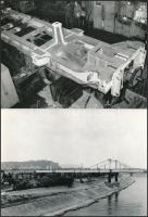 cca 1978-1983 11 db Ganz-MÁVAG fotók, egy kivételével mindnek a hátán bélyegzővel (Ganz-MÁVAG Híd Gy...