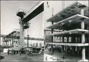 cca 1978-1983 11 db Ganz-MÁVAG fotók, egy kivételével mindnek a hátán bélyegzővel (Ganz-MÁVAG Híd Gy...