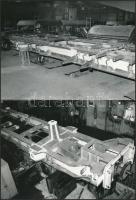 cca 1978-1983 11 db Ganz-MÁVAG fotók, egy kivételével mindnek a hátán bélyegzővel (Ganz-MÁVAG Híd Gy...