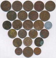 Kína ~1905-1956. 22db-os vegyes fémpénz tétel, közte még 2db japán érme T:vegyes
China ~1905-1956. ...