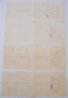 Szombathely 1929. 7db kitöltött váltó, bélyegzésekkel T:II