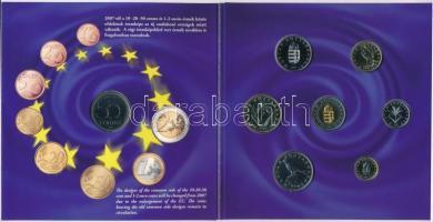 2007. 1Ft-100Ft (7xklf) hivatalos forgalmi sor szettben + 2007. 50Ft "Római Szerződés" T:B...