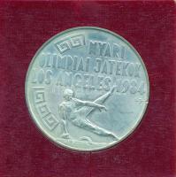 1984. 500Ft Ag "Los Angeles-i Nyári Olimpia" eredeti tokban, tanúsítvánnyal T:2 kis ph. Ad...