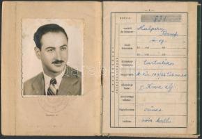 1943 Fényképes zsoldkönyv munkaszolgálatos részére