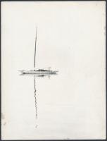 7 db Művészfotó, különféle művészektől, egy kartonra ragasztva, ötnek a hátoldalán feliratozás, fotó...