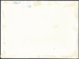 7 db Művészfotó, különféle művészektől, egy kartonra ragasztva, ötnek a hátoldalán feliratozás, fotó...