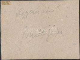 7 db Művészfotó, különféle művészektől, egy kartonra ragasztva, ötnek a hátoldalán feliratozás, fotó...