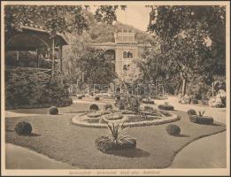 Herkulesfürdő, Baile Herculane; - 11 db régi nagyméretű (18 cm x 23 cm), nem képeslap hátoldalú lap ...