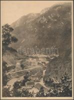 Herkulesfürdő, Baile Herculane; - 11 db régi nagyméretű (18 cm x 23 cm), nem képeslap hátoldalú lap ...