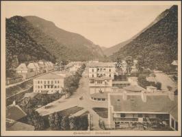 Herkulesfürdő, Baile Herculane; - 11 db régi nagyméretű (18 cm x 23 cm), nem képeslap hátoldalú lap ...