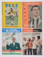 1964-1973 Labdraúgás négy különszáma (Pelé, 1964 Labdarúgás Olimpiai Szám, Labdarúgás Művészei, 500. felé...), jó állapotban.