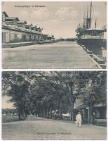 Makassar, Macassar; Port, steamship, govenors avenue - 2 postcards