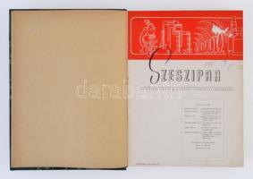 1959-1961 Szeszipar, VII-IX. évfolyamok, egybekötve, teljes, Szerk.: Keller Miklós, félvászon kötés