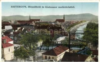 Esztergom, strandfürdő, Kisdunasor