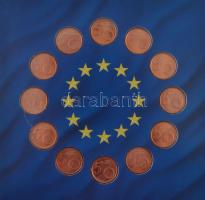 1999-2002. 5c (12xklf) "Euro 5 Cent gyűjtemény eredeti tokban T:1
1999-2002. 5 Cents (12xdiff)...