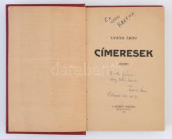 Tamási Áron: Címeresek. Kolozsvár, 1931, Szerzői kiadás. Átkötött modern műbőr kötés, az eredeti bor...