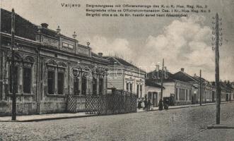 Valjevo, Belgrád utca cs. és kir. huszárezred tiszti étkezdéje / street, K. u. K. military hussar officers restaurant (EK)