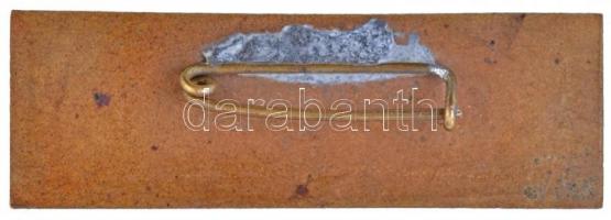 ~1910. "UDVAROS" lóverseny galopp és ügetőrészleg, zománcozott Br jelvény (15x45mm) T:2