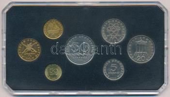 Görögország 1982. 50l-50D (7xklf) forgalmi sor tokban T:1-
Greece 1982. 50 Lepta - 50 Drachmai (7xd...