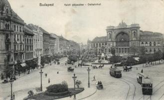 Budapest VII. Keleti pályaudvar, villamosok, fogorvos