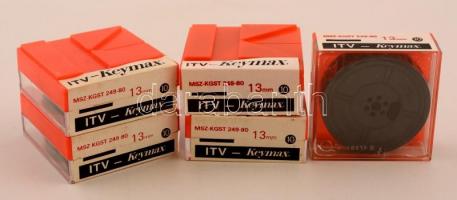 5 db ITV-Keymax írógépszalag gyári dobozában, 4 bontatlan csomagolásban.