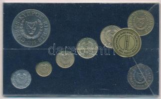Ciprus 1983-1996. 1/2c-1Ł (8xklf) forgalmi szett eredeti tokban T:1
Cyprus 1983-1996. 1/2 Cent - 1 ...