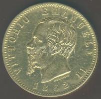 Olaszország 1862. 20L Au 6,452g  T:2/3 pici ph