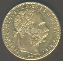 1891. 8Frt/20Fr Au 6,452g "Fiumei címer" T:2/3