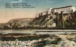 Skopje, Üsküb; Laktanya a várban / military barracks, castle (EK)